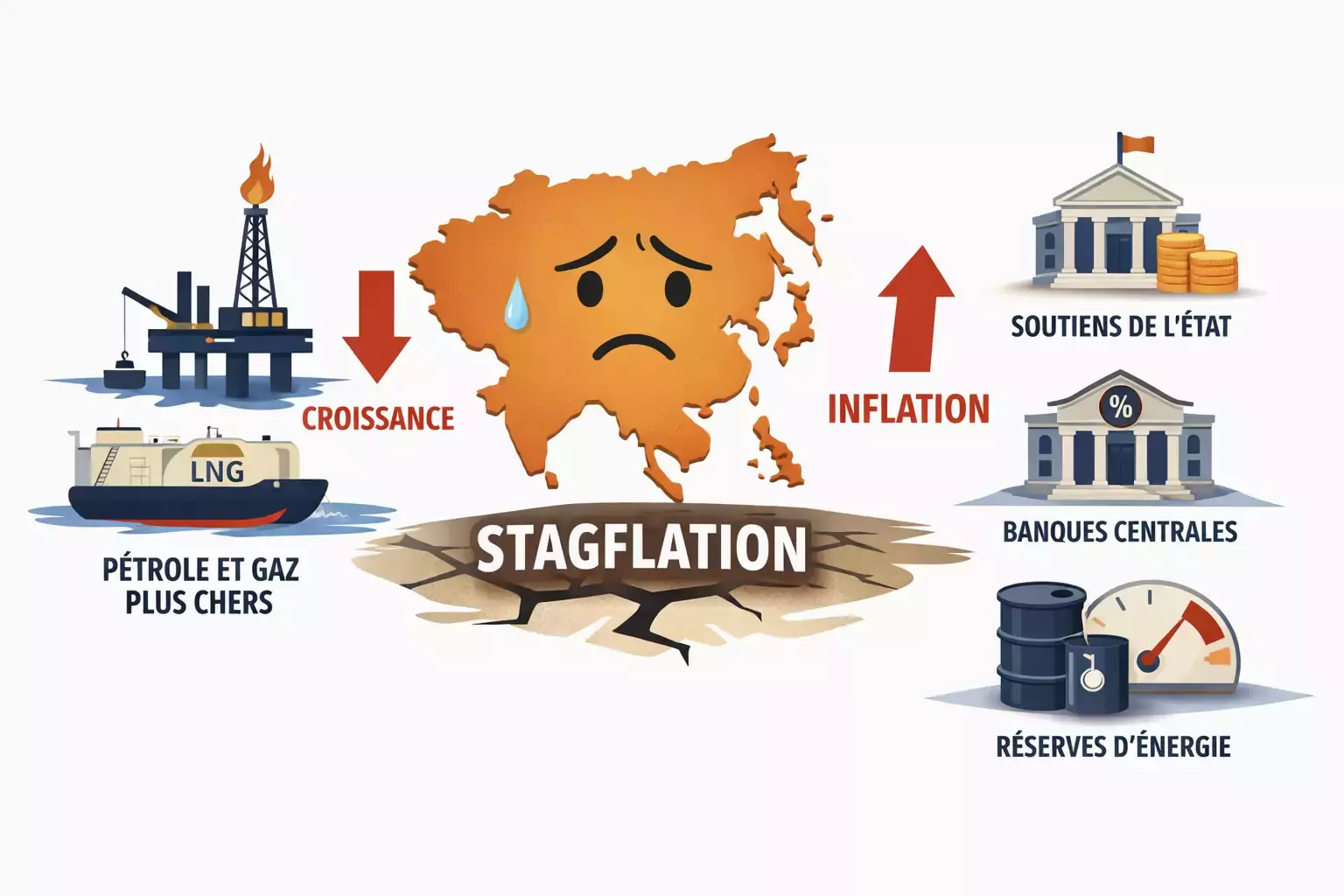 ASIE – ÉCONOMIE : Pétrole plus cher, croissance sous pression… la région face au risque de stagflation