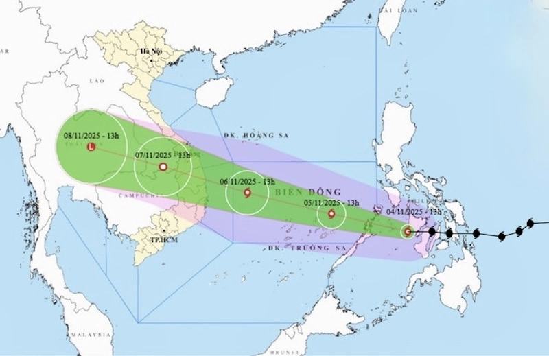 VIETNAM – CATASTROPHE : Le typhon Kalmaegi en approche des côtes vietnamiennes