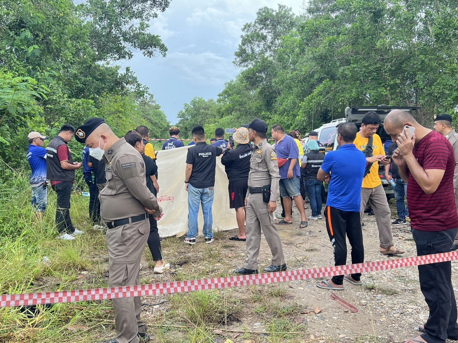 Dame âgée retrouvée morte dans un sac au sud de la Thaïlande.