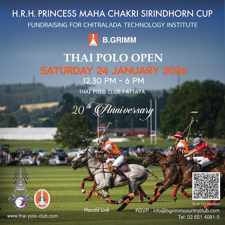 PATTAYA – INITIATIVE : Le B.Grimm Thai Polo Open fête son 20e anniversaire en 2026