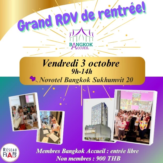 BANGKOK – COMMUNAUTÉ : Bangkok Accueil donne rendez-vous pour la rentrée 2025