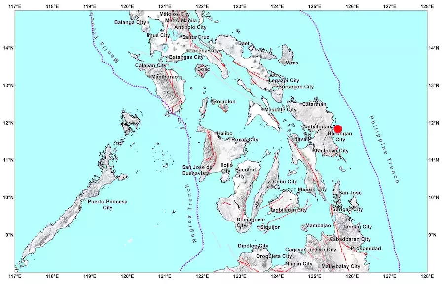 PHILIPPINES – SÉISME : Une secousse de magnitude 6,0 dans l’Est du pays