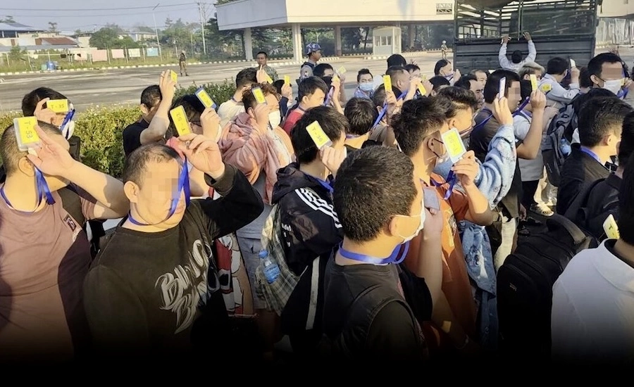 BIRMANIE – THAÏLANDE : Plus de 1 100 ressortissants chinois rapatriés depuis la zone de Shwe Kokko