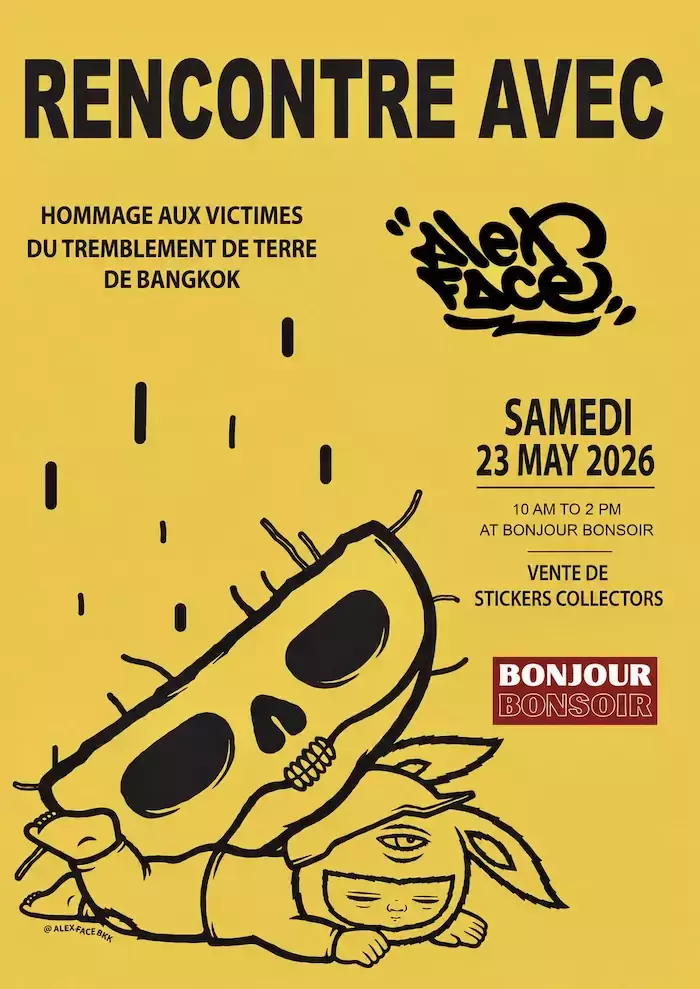BANGKOK – CULTURE : Alex Face rencontrera le public le 23 mai au restaurant Bonjour Bonsoir