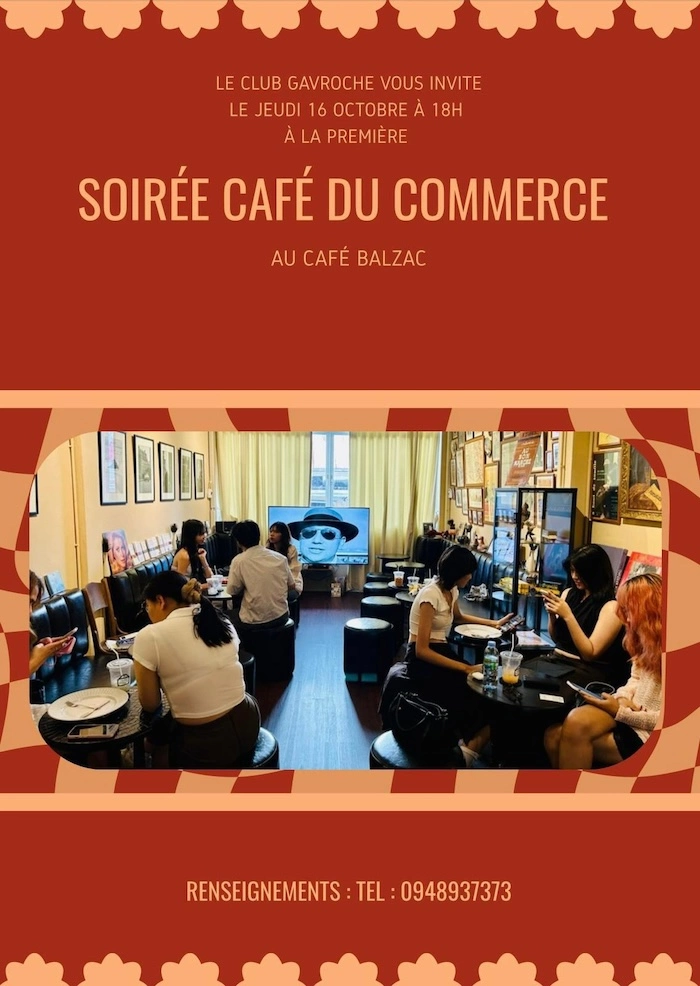 BANGKOK – GAVROCHE : Rejoignez notre Café du commerce francophone ce jeudi 16 octobre