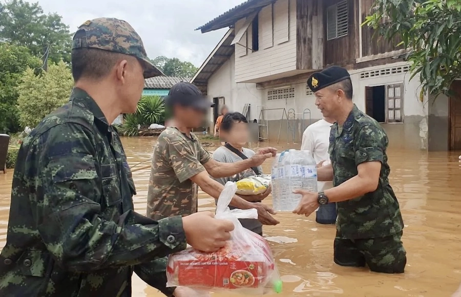 THAÏLANDE – INONDATIONS : Cinq districts gravement touchés, plus de 4 000 foyers sinistrés à Chiang Rai