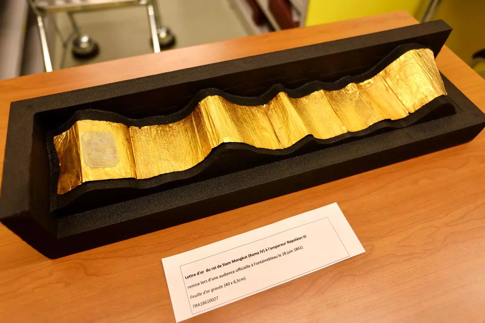 THAÏLANDE – FRANCE : La mystérieuse lettre d’or du roi Rama IV au cœur des archives diplomatiques françaises