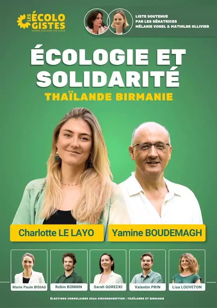 THAÏLANDE / BIRMANIE – FRANCE : Une candidate écologiste entre en campagne