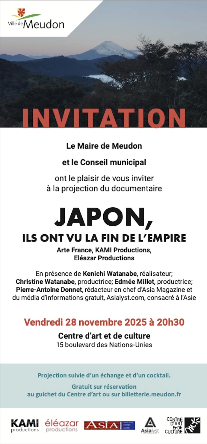JAPON – FRANCE : Série de conférences sur l’Empire du Soleil Levant à Meudon