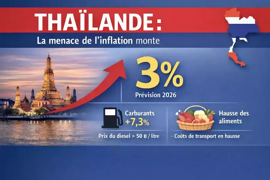 THAÏLANDE – ÉCONOMIE : L’inflation sur le point de basculer ?