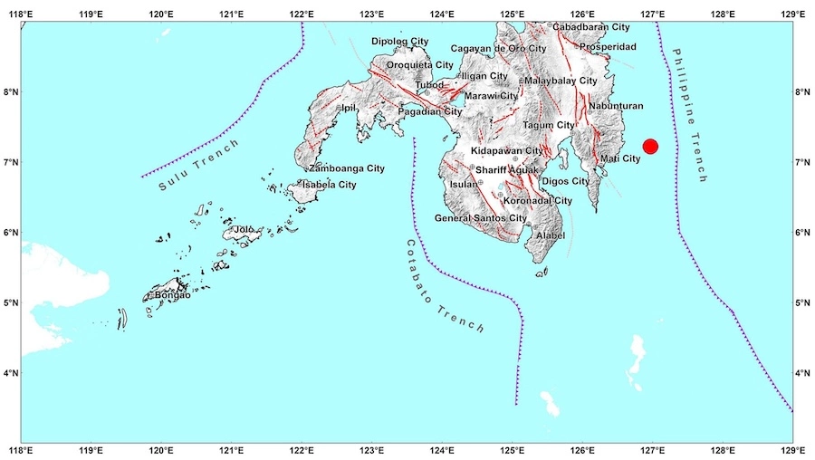 PHILIPPINES – SÉISME : Un tremblement de terre de magnitude 7,4 frappe Mindanao