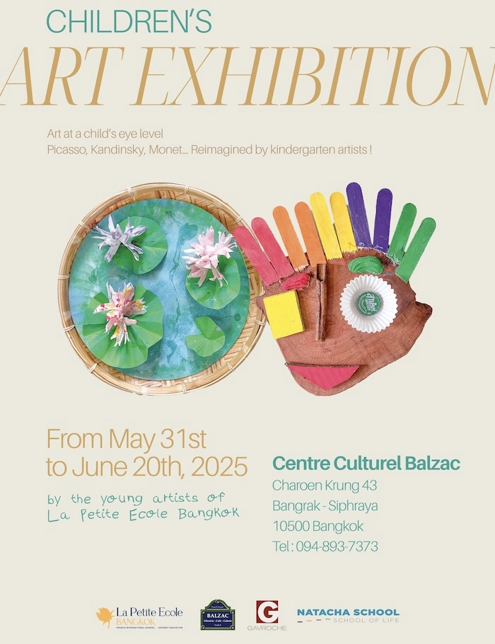 BANGKOK – EXPOSITION : Quand l’art se met à hauteur d’enfant : La Petite Ecole Bangkok expose au Balzac
