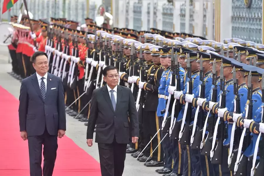 THAÏLANDE – BIRMANIE : Min Aung Hlaing en visite officielle à Bangkok