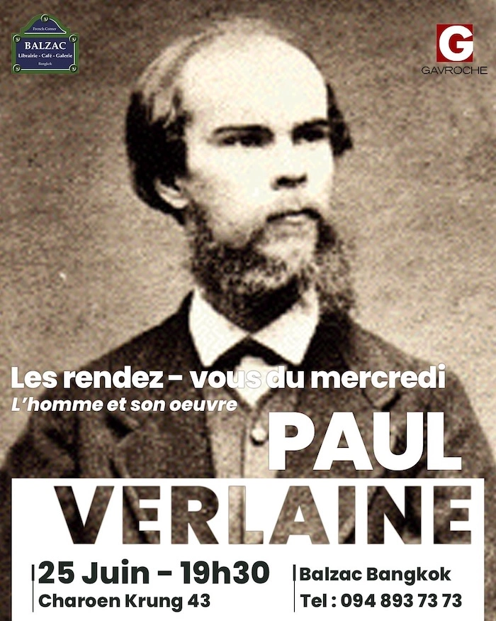 BANGKOK – LITTÉRATURE : Verlaine à l’honneur au Café Balzac, mercredi 25 juin