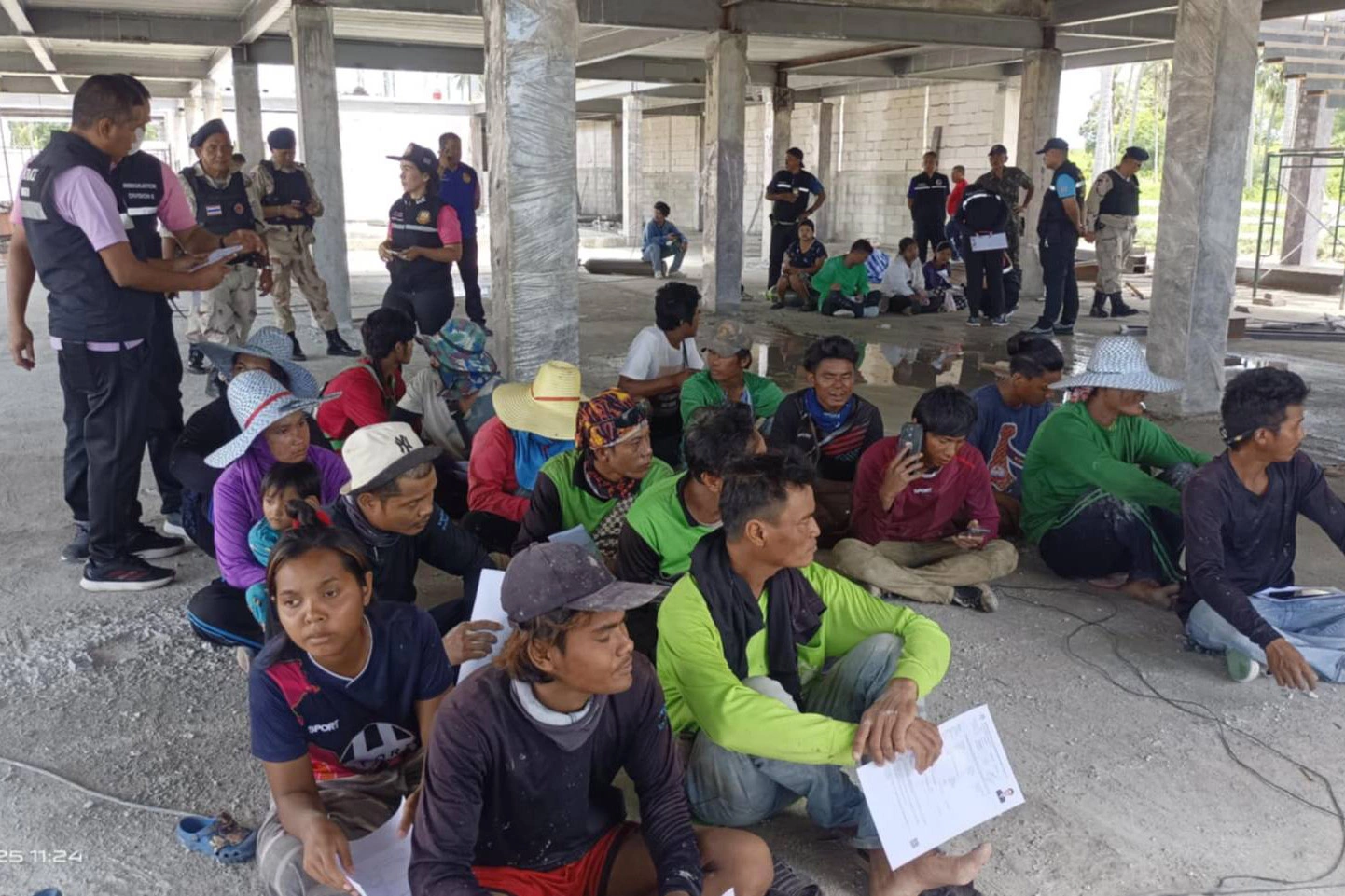 Arrêts de migrants clandestins à Nakhon Si Thammarat