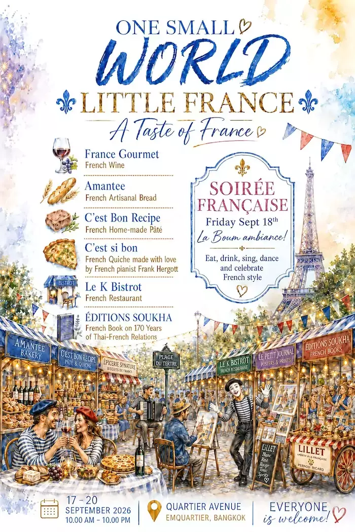 THAÏLANDE – FRANCE : Et si, le temps d’une soirée, Bangkok prenait les couleurs de la France…