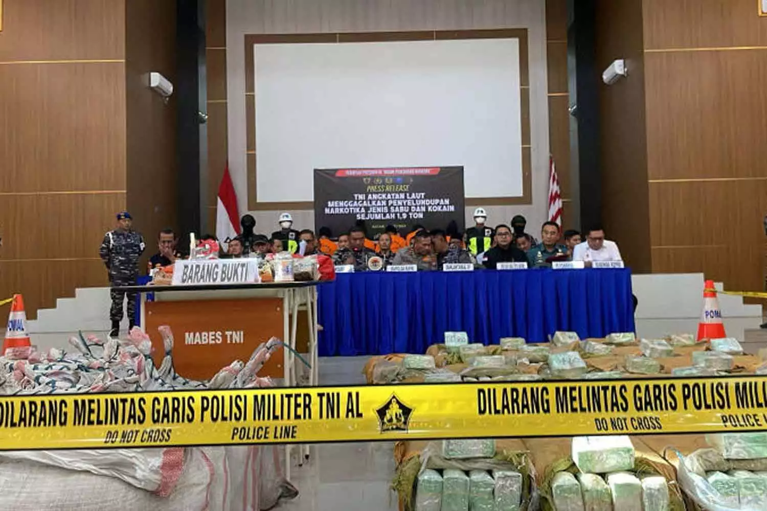 Le plus gros saisir de drogue en Indonésie n'a pas eu lieu sur un navire thaïlandais: le gouvernement thaïlandais.