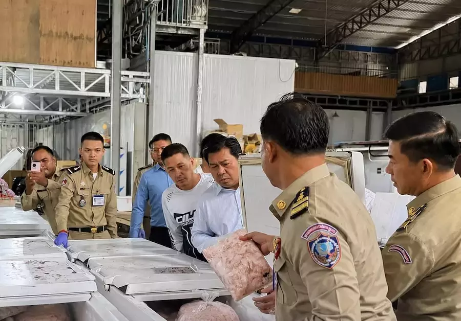 CAMBODGE – COMMERCE : Plus de 220 tonnes de viande thaïlandaise saisies à Phnom Penh