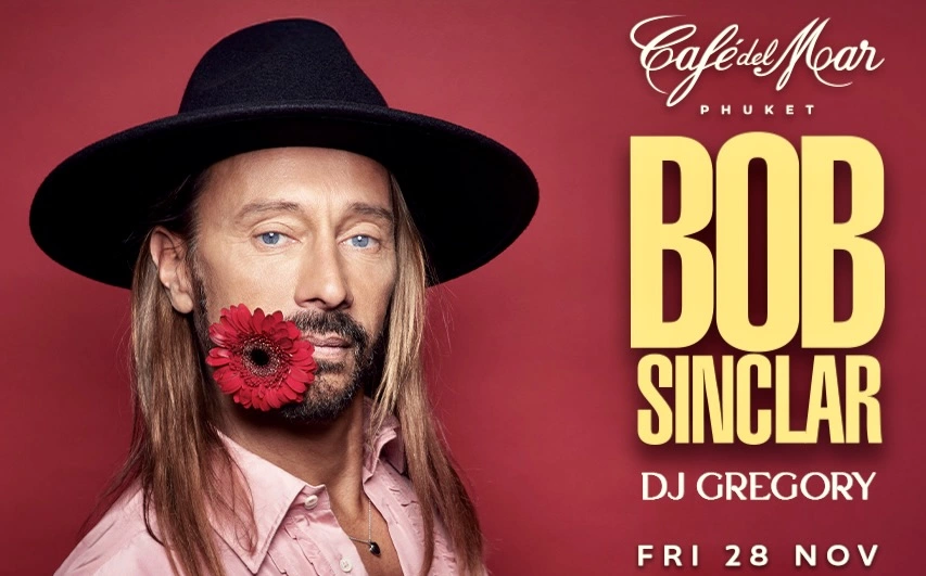 PHUKET – CULTURE : Bob Sinclar enflammera le Café del Mar le 28 novembre
