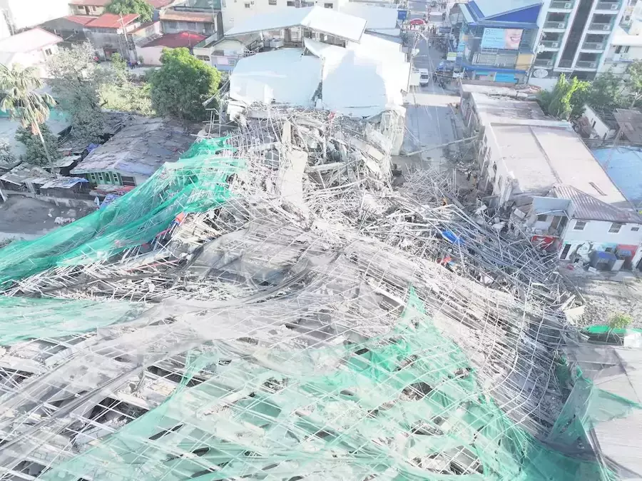 PHILIPPINES – SOCIÉTÉ : Un immeuble de neuf étages en construction s’effondre à Angeles City