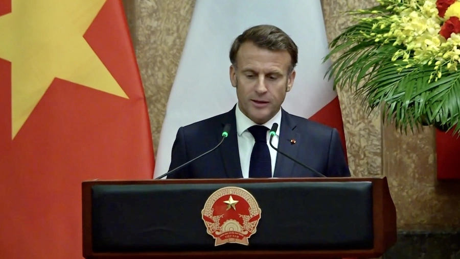VIETNAM – FRANCE : Conférence de presse conjointe entre Emmanuel Macron et le président vietnamien Luong Cường