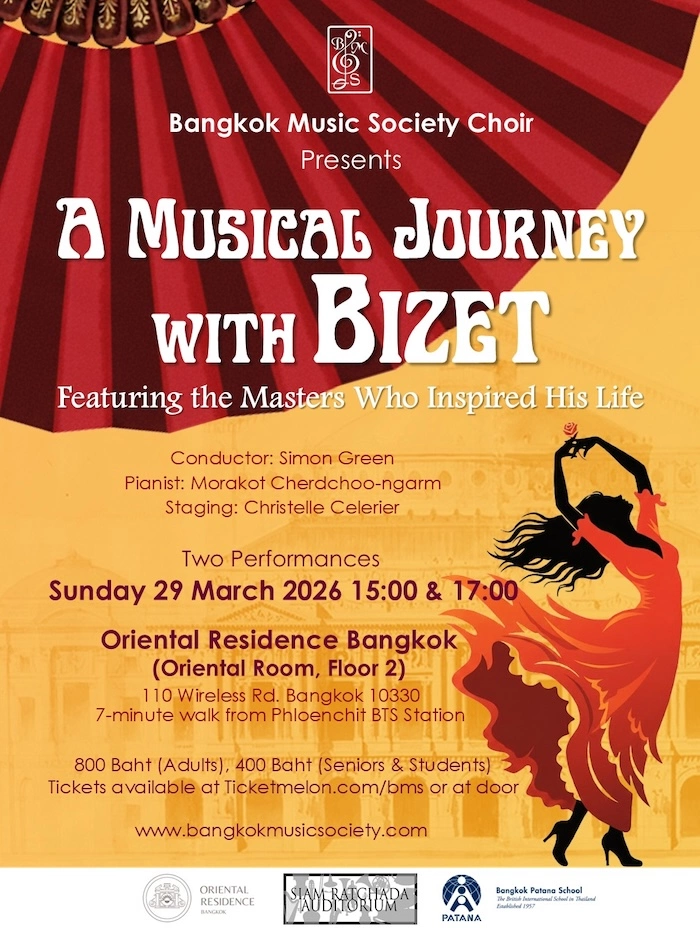 BANGKOK – CONCERT : La Bangkok Music Society célèbre Bizet le 29 mars