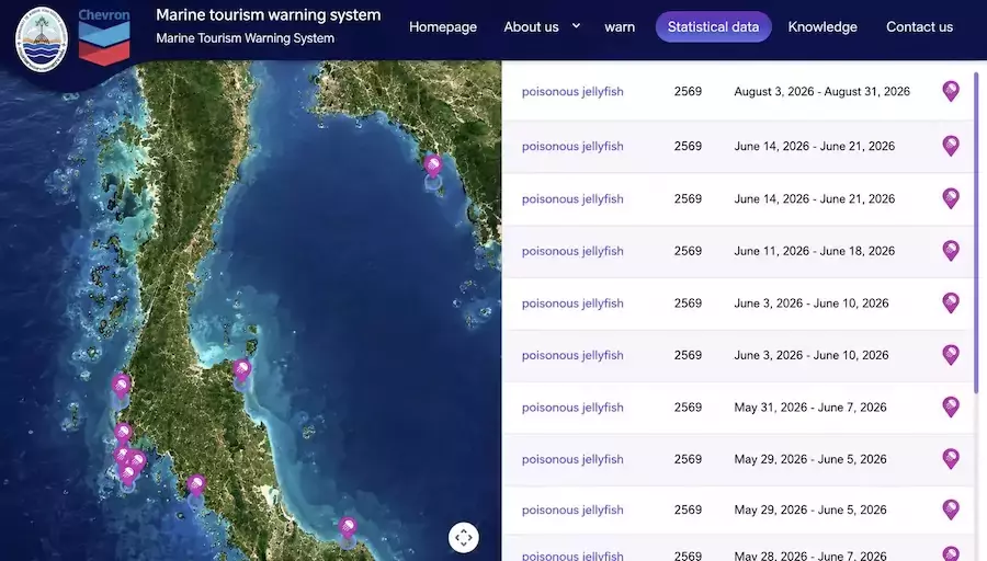THAÏLANDE – TOURISME : Marine Warning, l’application qui alerte sur les méduses et les dangers de la mer