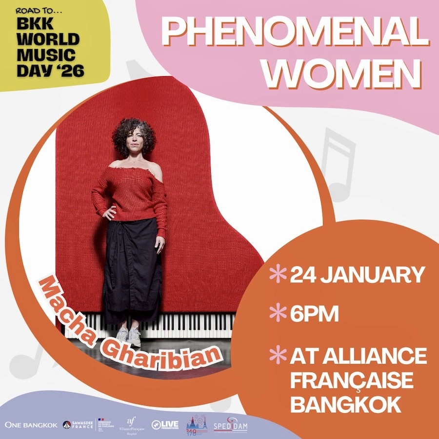 THAÏLANDE – CULTURE : Macha Gharibian en concert à l’Alliance Française de Bangkok